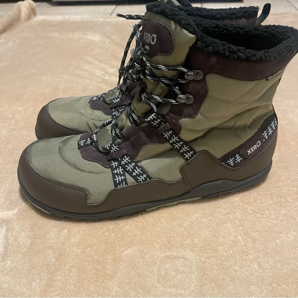 Xero Shoes Alpine Snow Boots Men’s 14 Waterproof Zero Drop Minimalist Winter